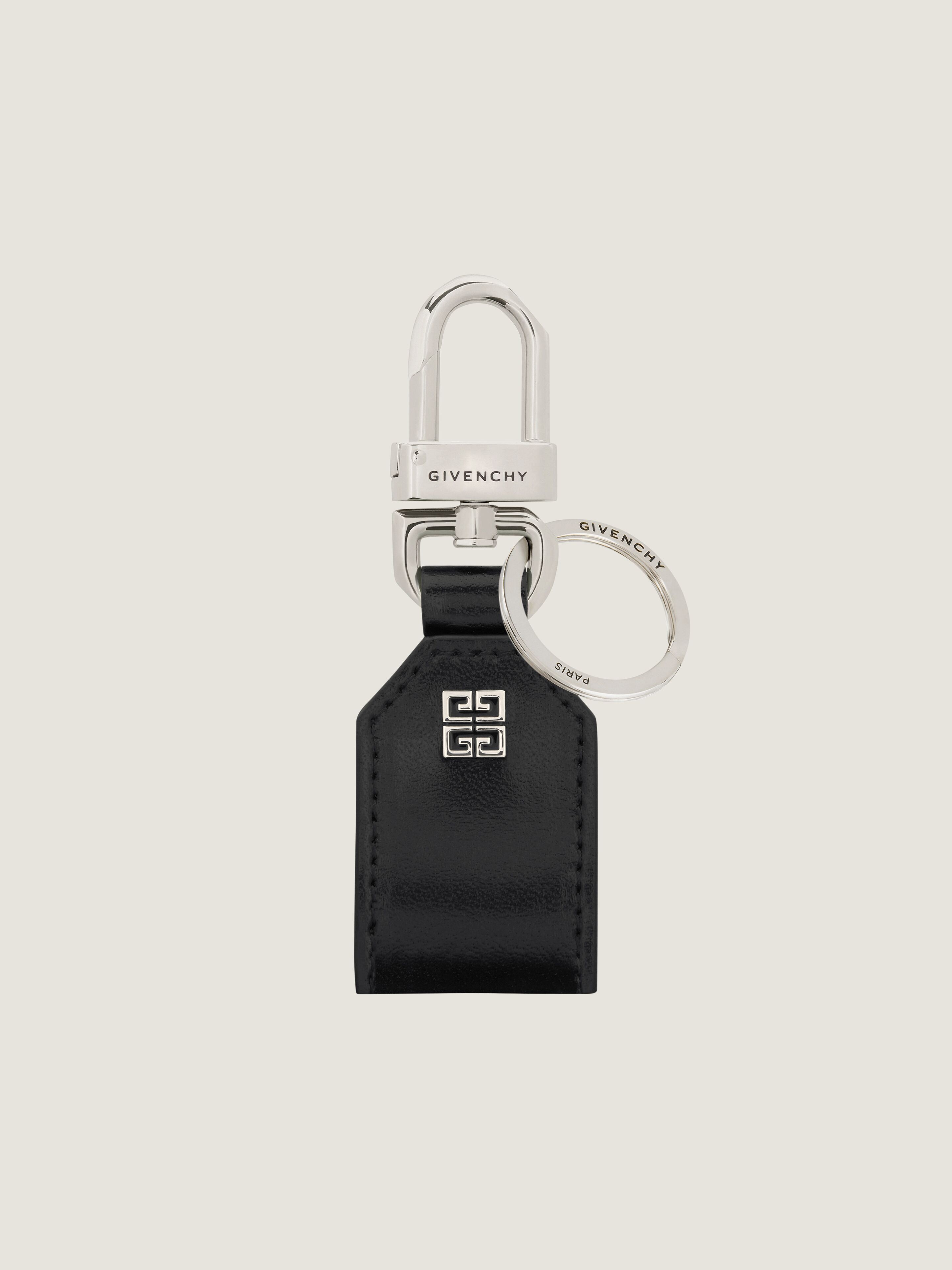 4G keyring in leather